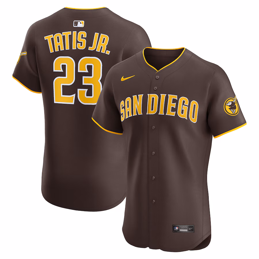 Men's San Diego Padres Fernando Tatis Jr. Nike Brown Road Elite Jersey
