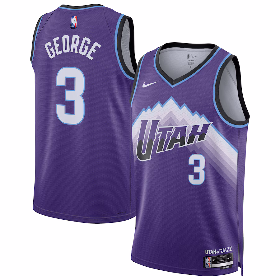 Unisex Utah Jazz Keyonte George Nike Purple Swingman Jersey - Icon Edition