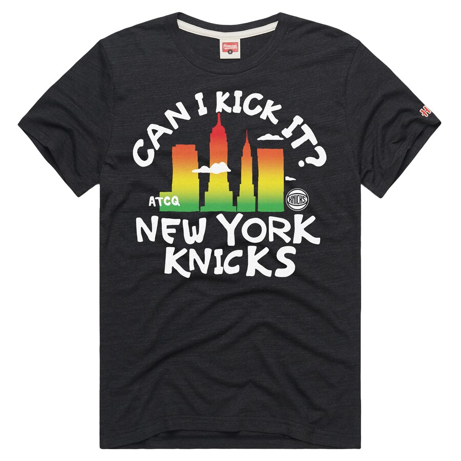 Men's New York Knicks Charcoal A Tribe Called Quest Can I Kick It? Tri-Blend T-Shirt