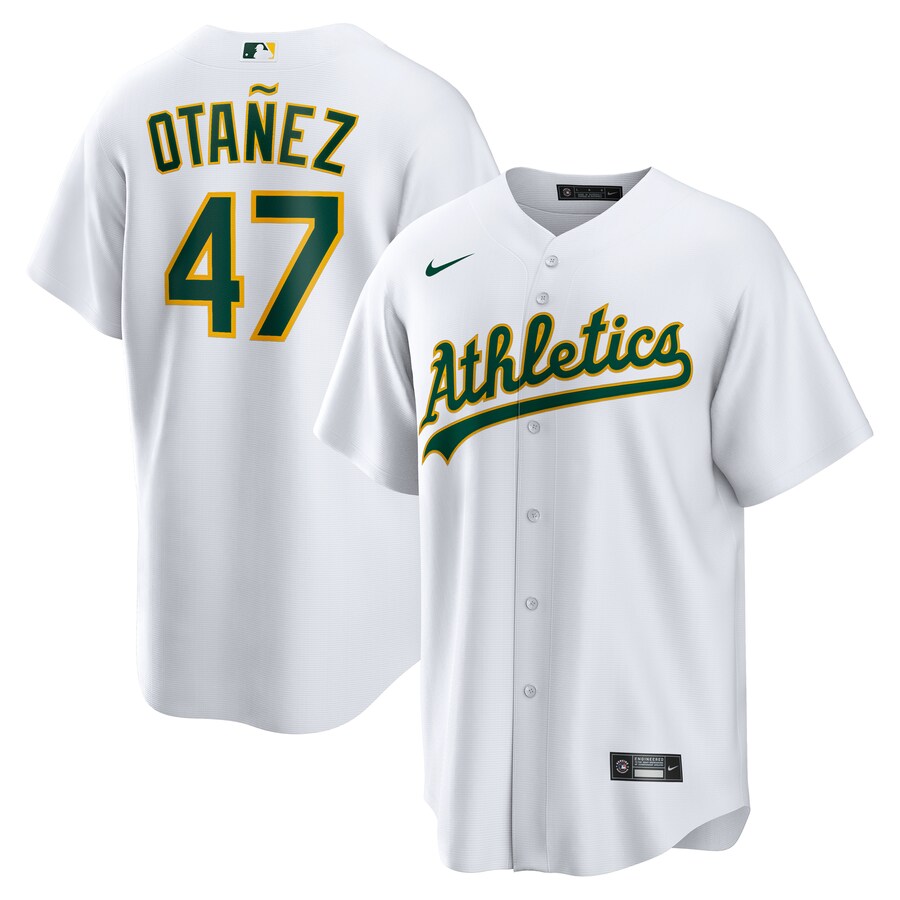 Men's Athletics Michel Otañez Nike White Home Replica Jersey