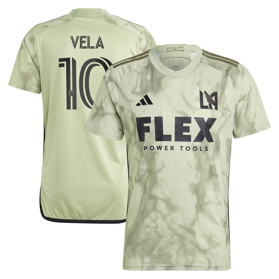 Men's LAFC Carlos Vela adidas Green 2023 Smokescreen Replica Player Jersey