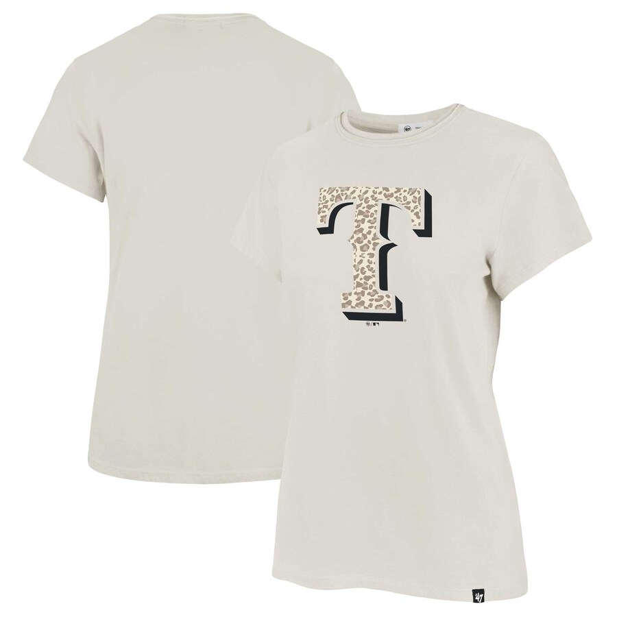 Women's Texas Rangers '47 Oatmeal Panthera Frankie T-Shirt