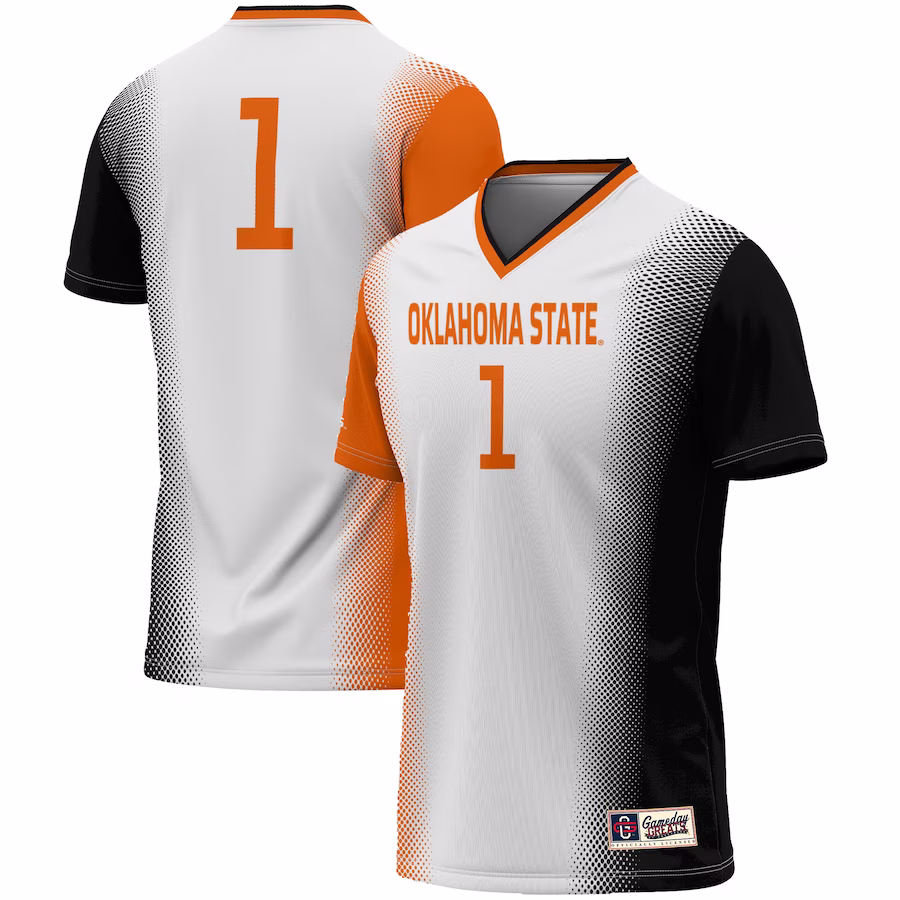 #1 Oklahoma State Cowboys GameDay Greats Unisex  Lightweight Women's Soccer Jersey - White