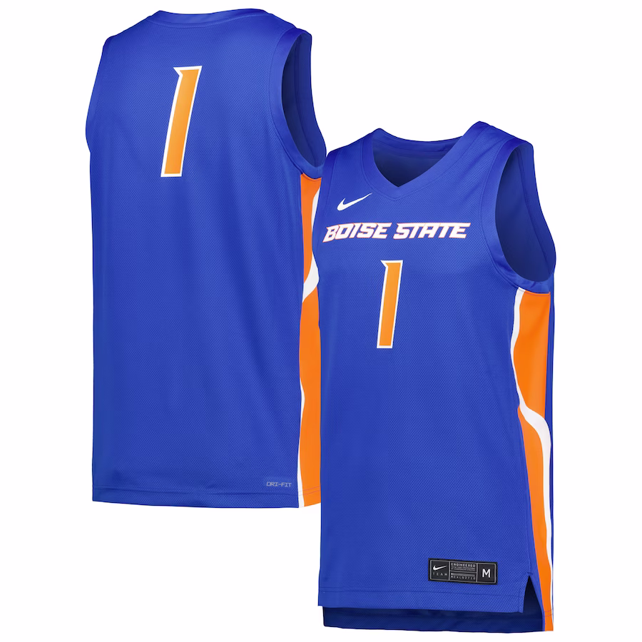 Boise State Broncos Nike Replica Basketball Jersey - Royal