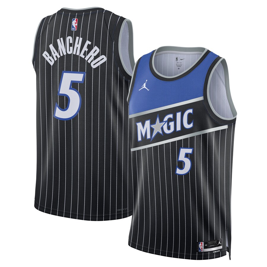 Unisex Orlando Magic Paolo Banchero Jordan Brand Black Swingman Jersey - Statement Edition