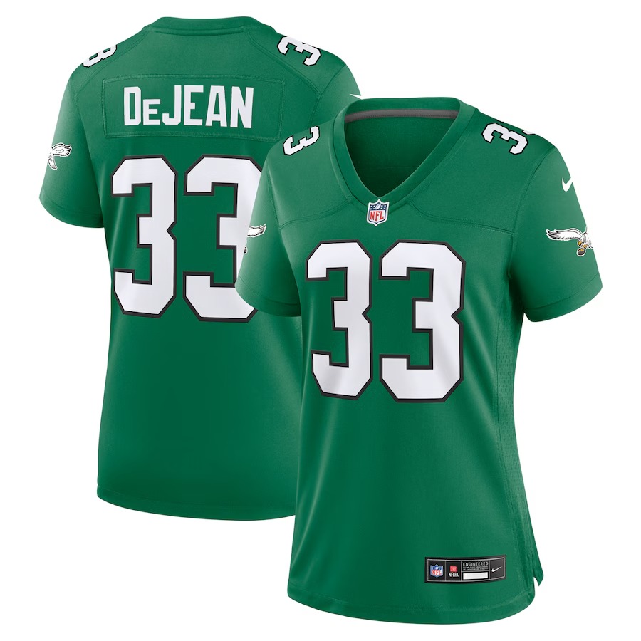 Women's Philadelphia Eagles Cooper DeJean Nike  Kelly Green Alternate Game Jersey