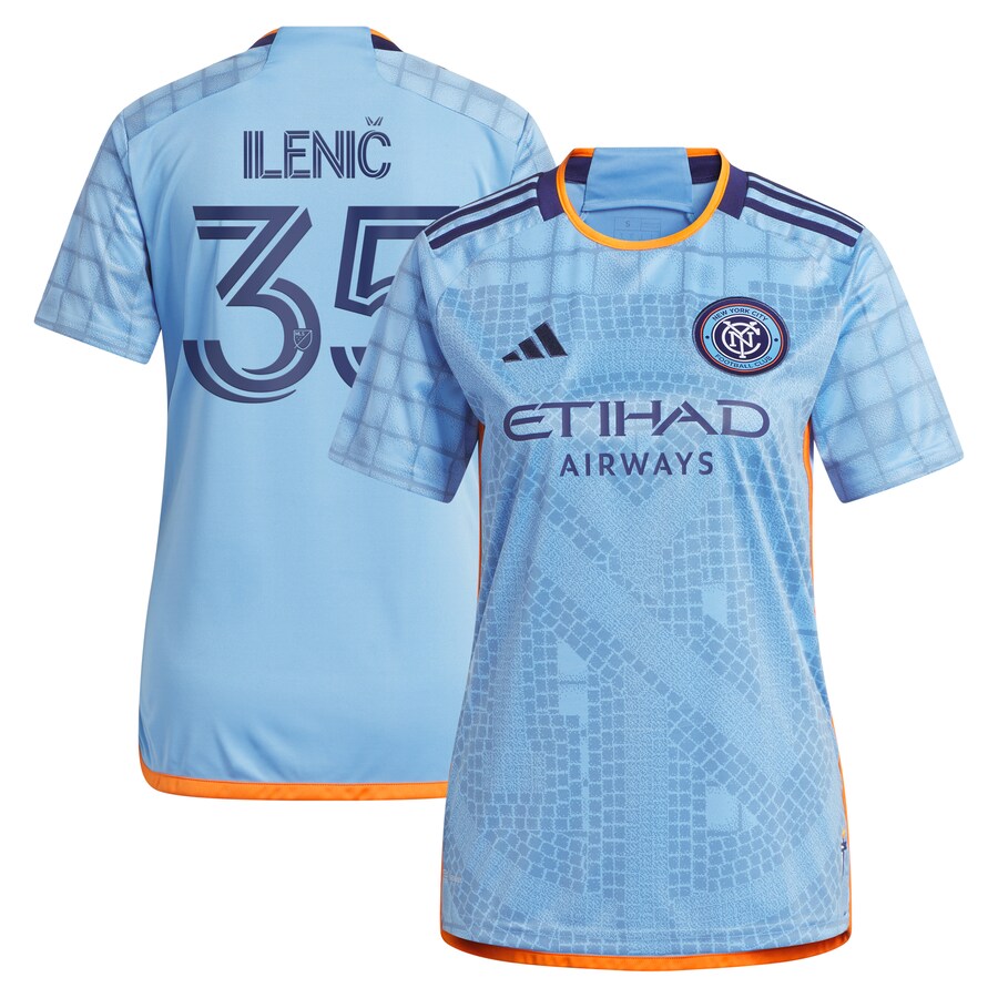 Women's New York City FC Mitja Ilenič adidas Light Blue 2024 The Interboro Kit Replica Player Jersey