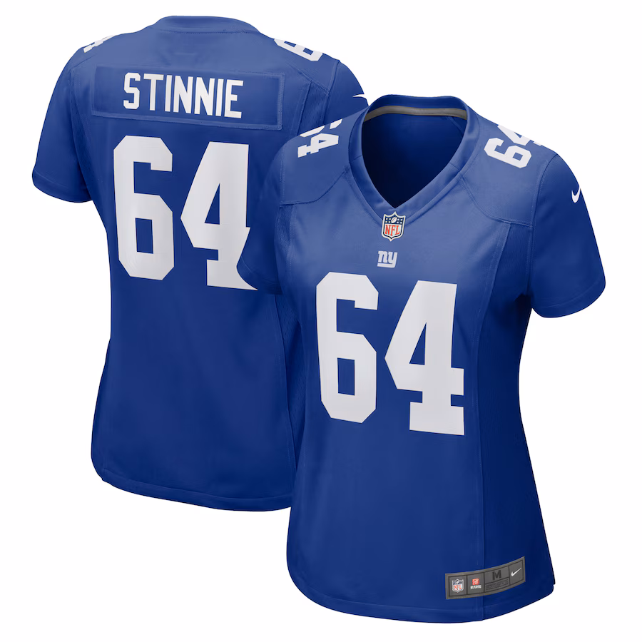 Women's New York Giants Aaron Stinnie Nike Royal Game Jersey
