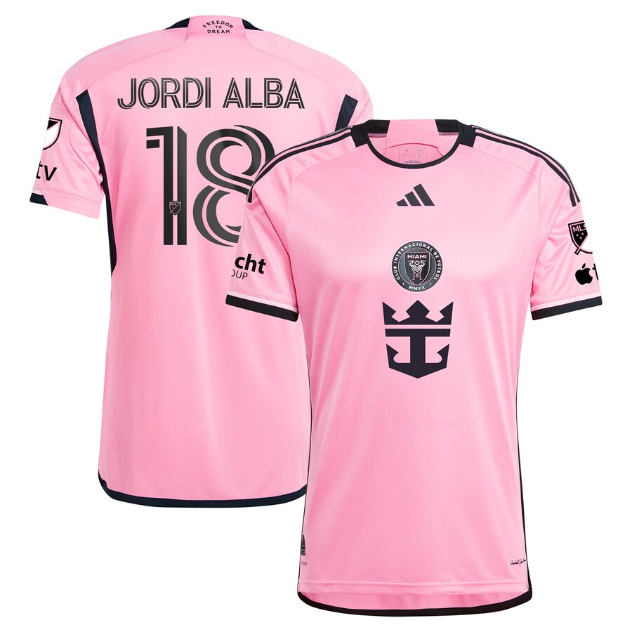 Men's Inter Miami CF Jordi Alba Ramos adidas Pink 2024 2getherness Authentic Player Jersey