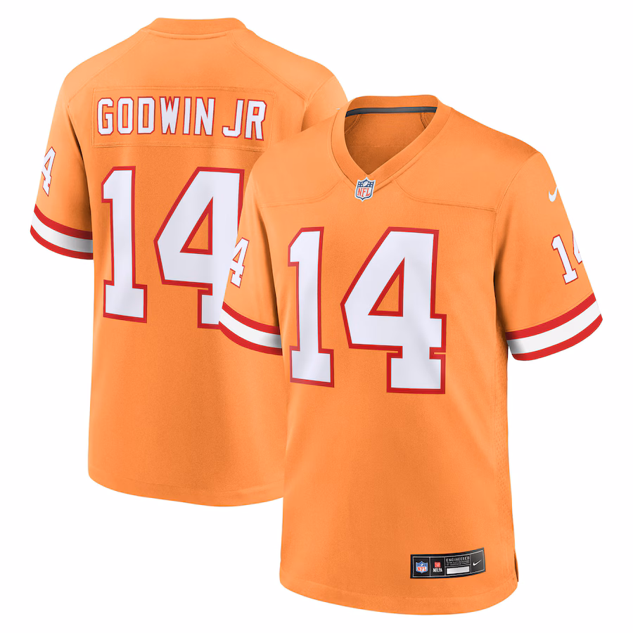 Men's Tampa Bay Buccaneers Chris Godwin Jr. Nike Orange Alternate Game Player Jersey