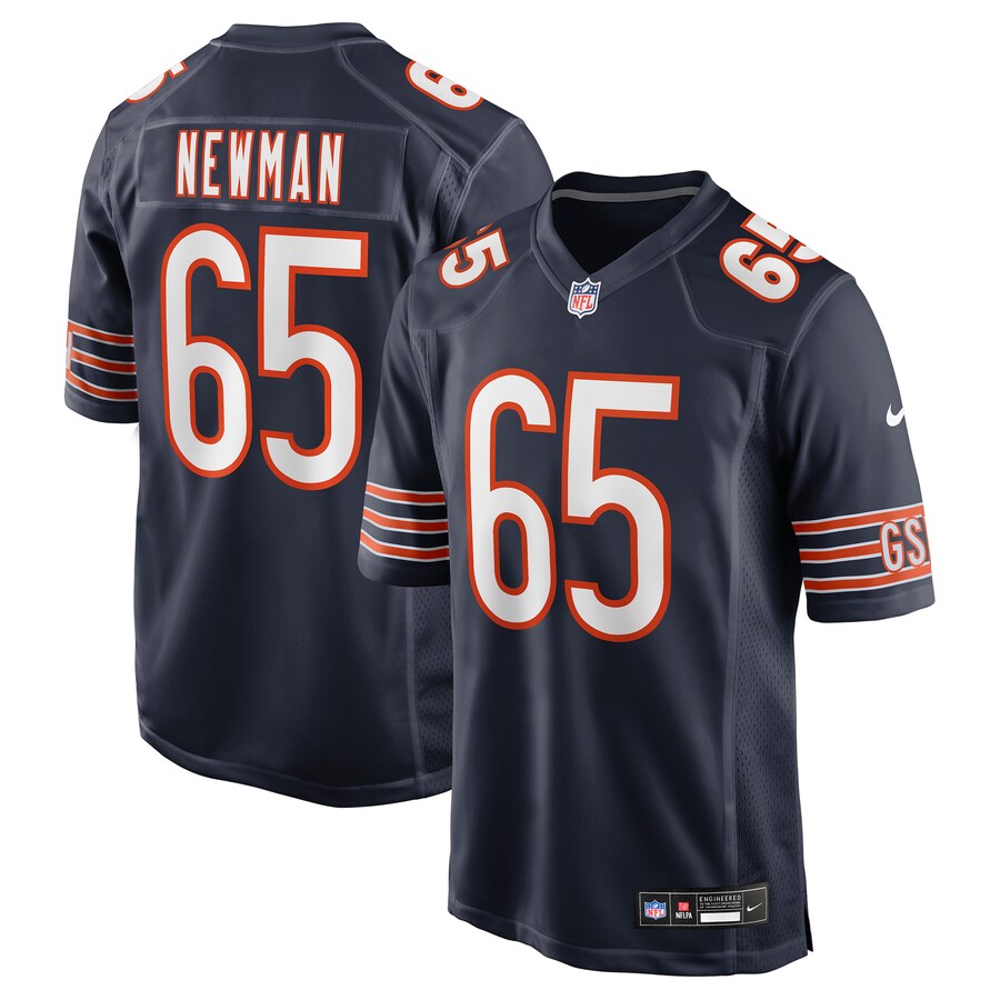 Men's Chicago Bears Luke Newman Nike Navy Team Game Jersey
