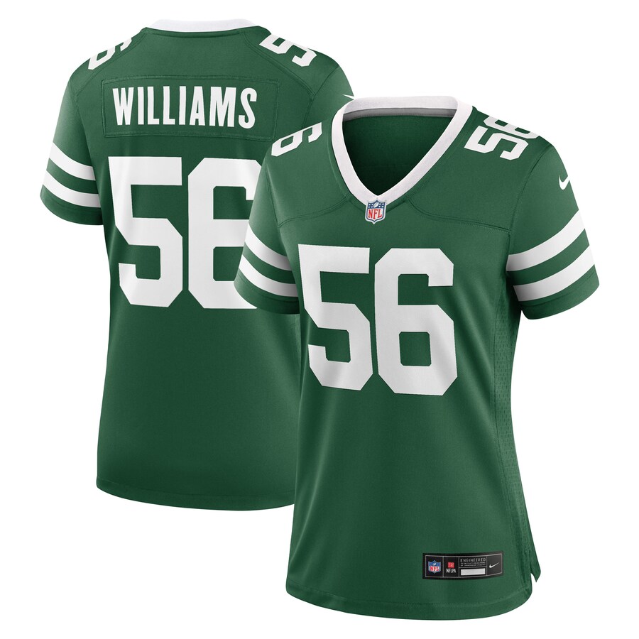 Women's New York Jets Legacy Quincy Williams Nike Green  Game Player Jersey