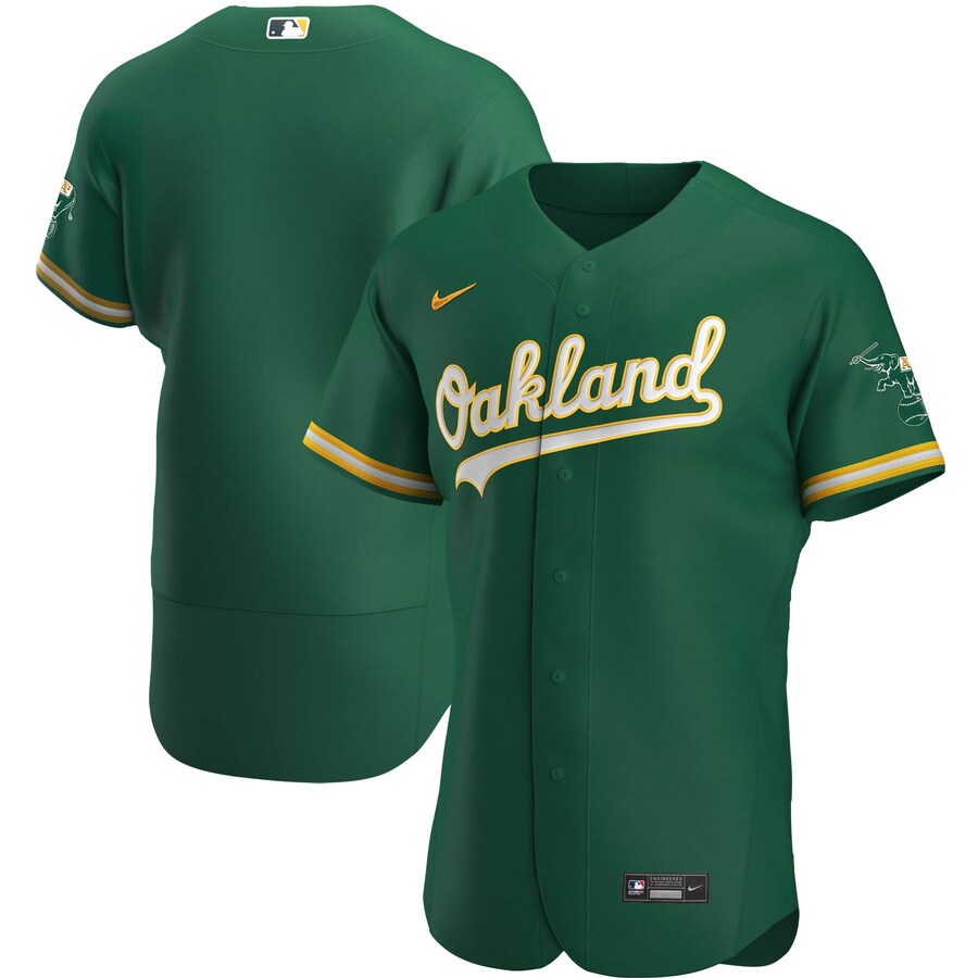 Men's Oakland Athletics Nike Kelly Green Authentic Team Jersey