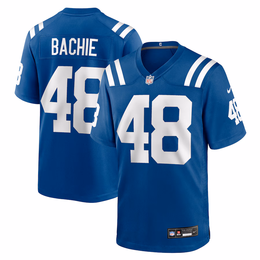 Men's Indianapolis Colts Joe Bachie Nike Royal Team Game Jersey