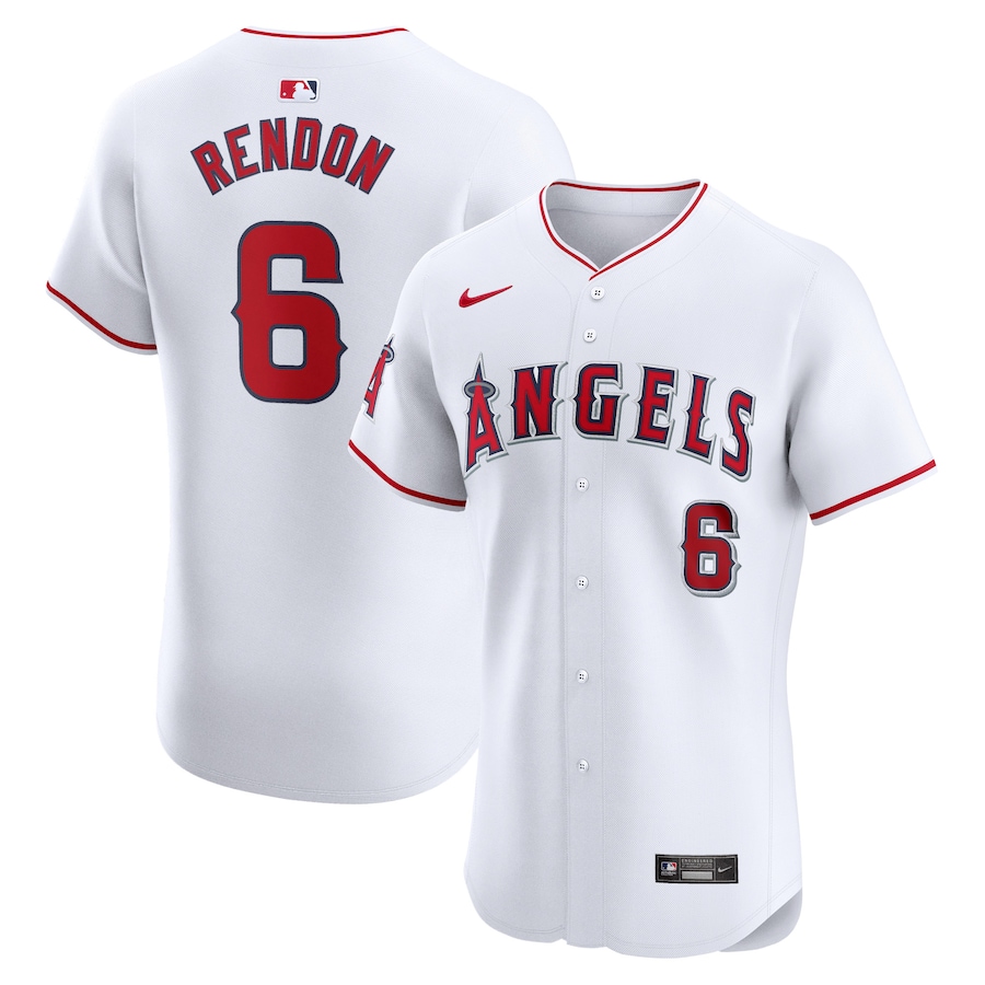 Men's Los Angeles Angels Anthony Rendon Nike White Home Elite Player Jersey