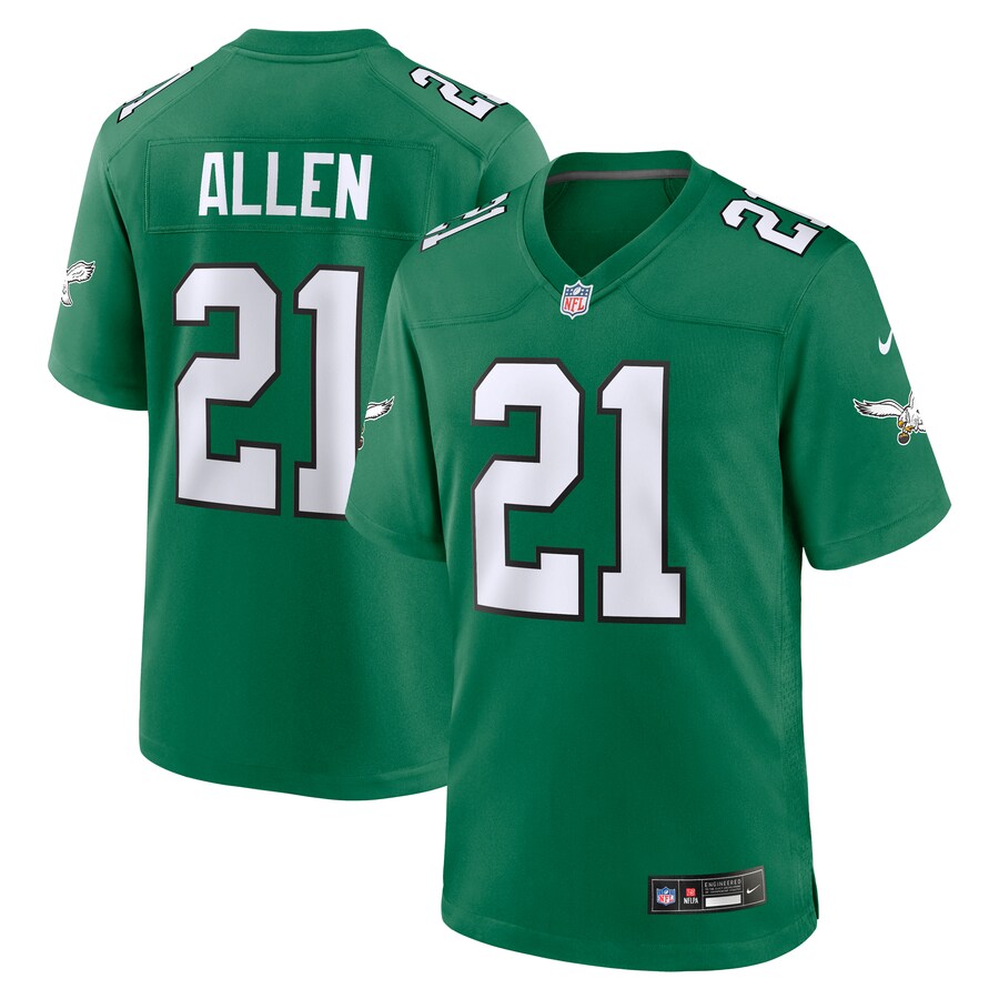 Men's Philadelphia Eagles Eric Allen Nike Kelly Green Retired Player Alternate Game Jersey