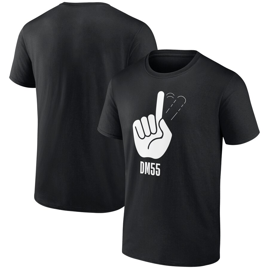 Men's NBA Dikembe Mutombo Black Finger Wag T-Shirt