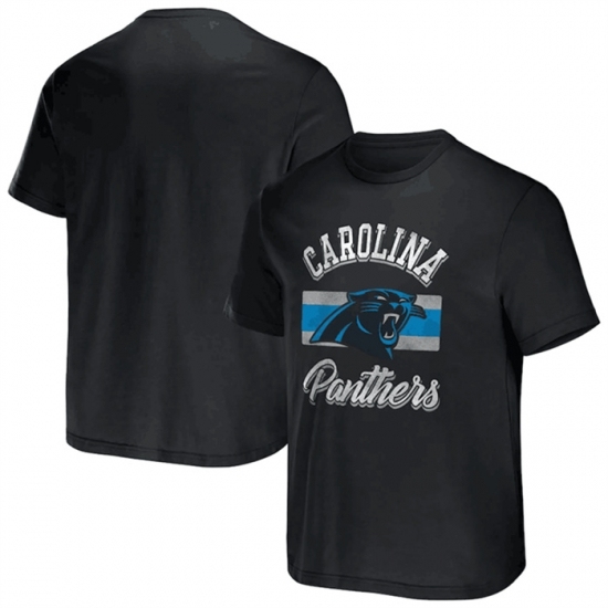 Men's Carolina Panthers Black X Darius Rucker Collection Stripe T Shirt