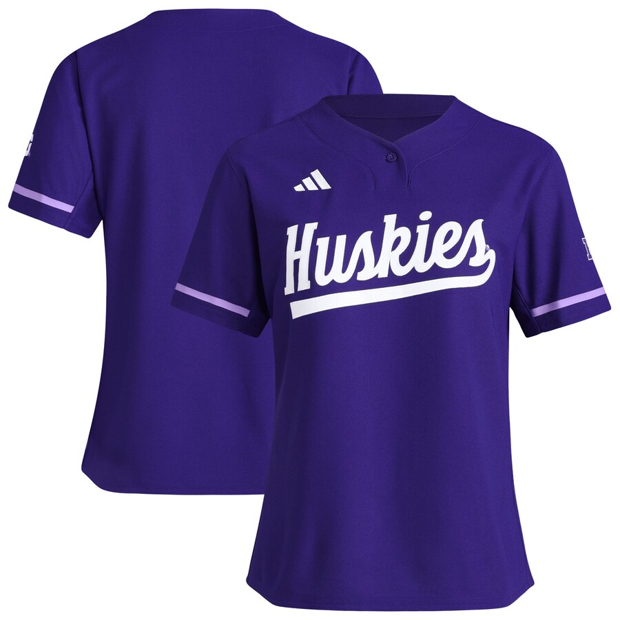 Women's adidas  Purple Washington Huskies Replica Softball Jersey