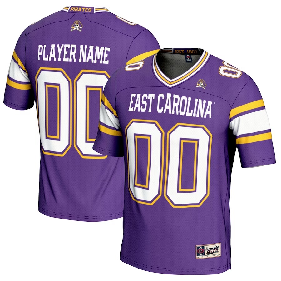ECU Pirates GameDay Greats NIL Pick-A-Player Football Jersey - Purple