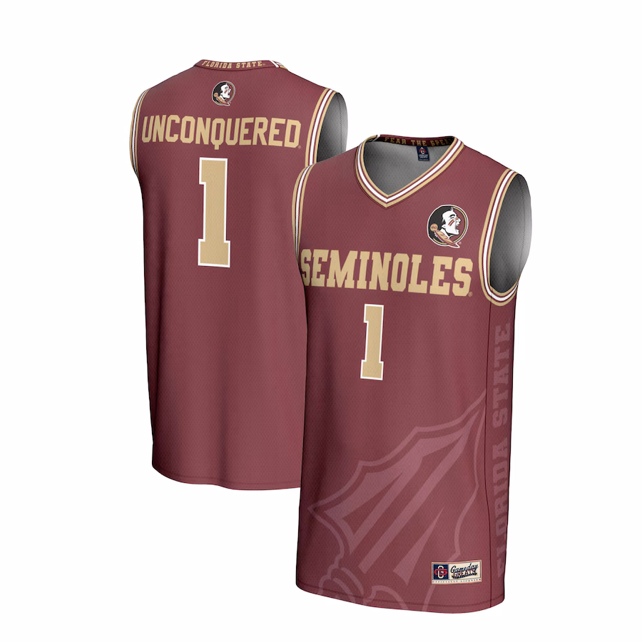 Unisex GameDay Greats #1 Garnet Florida State Seminoles Lightweight Icon Print Basketball Jersey
