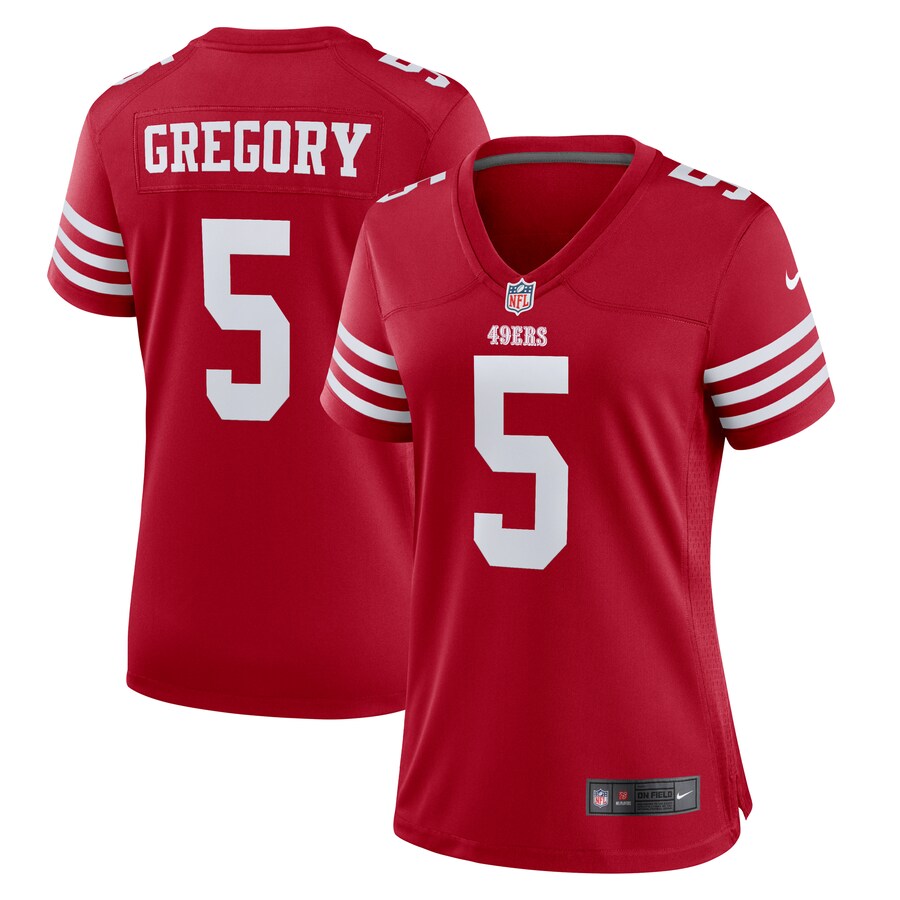 Women's San Francisco 49ers Randy Gregory Nike  Scarlet  Game Jersey