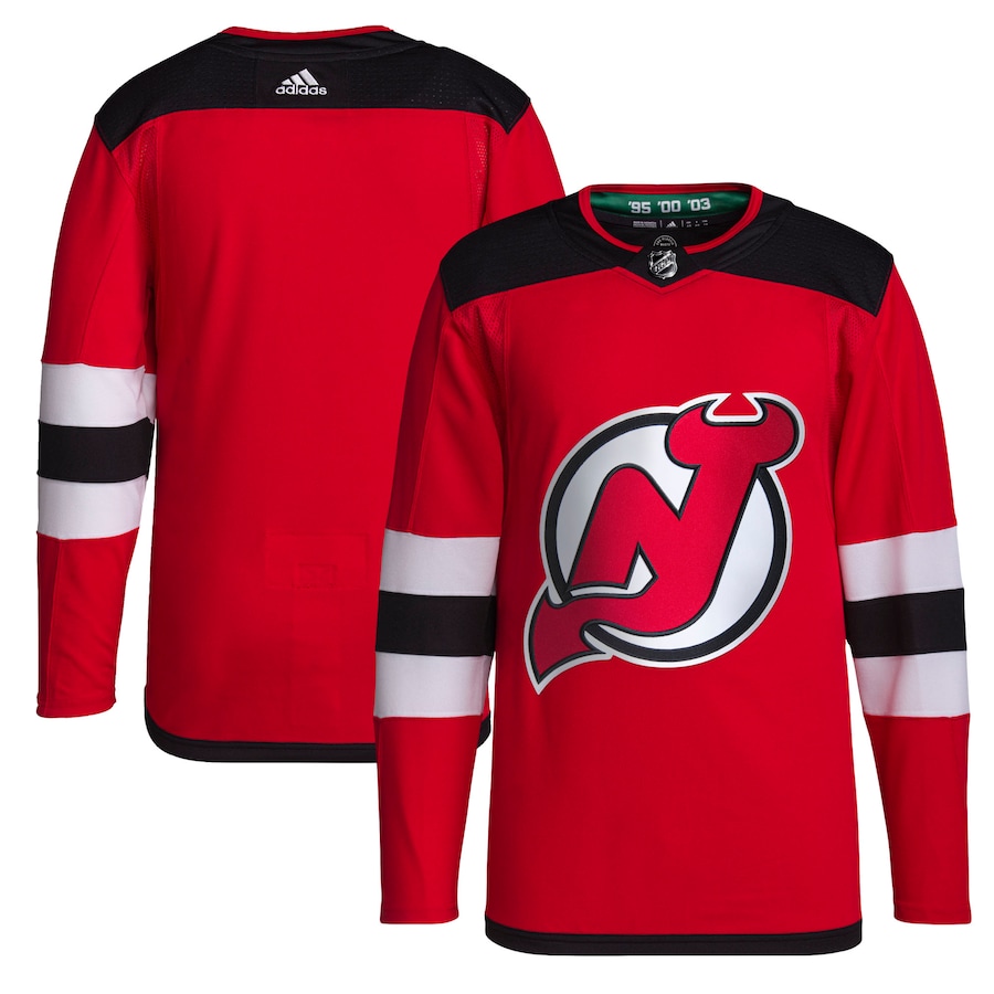 Men's New Jersey Devils adidas Red Home Primegreen Authentic Jersey