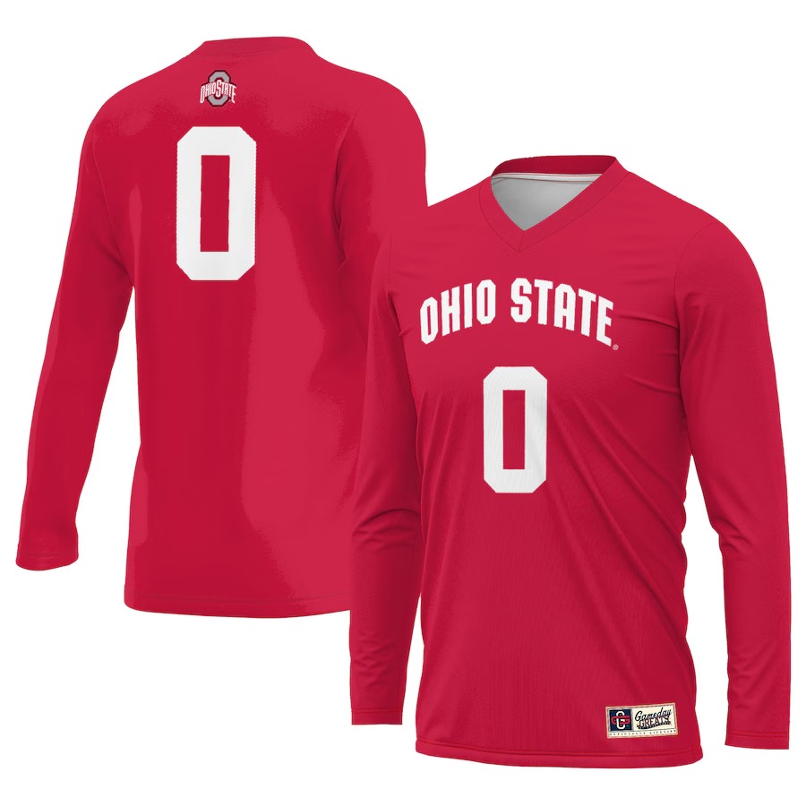 Unisex GameDay Greats #1 Scarlet Ohio State Buckeyes Lightweight Volleyball Jersey