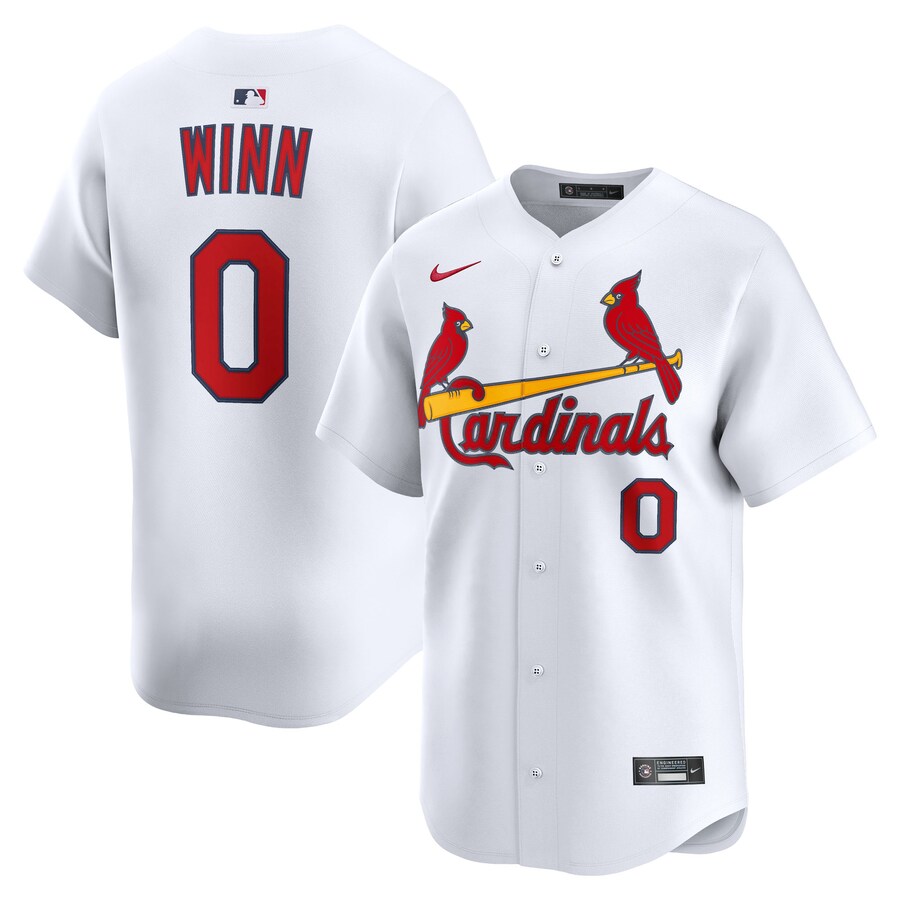 Men's St. Louis Cardinals Masyn Winn Nike White Home Limited Jersey