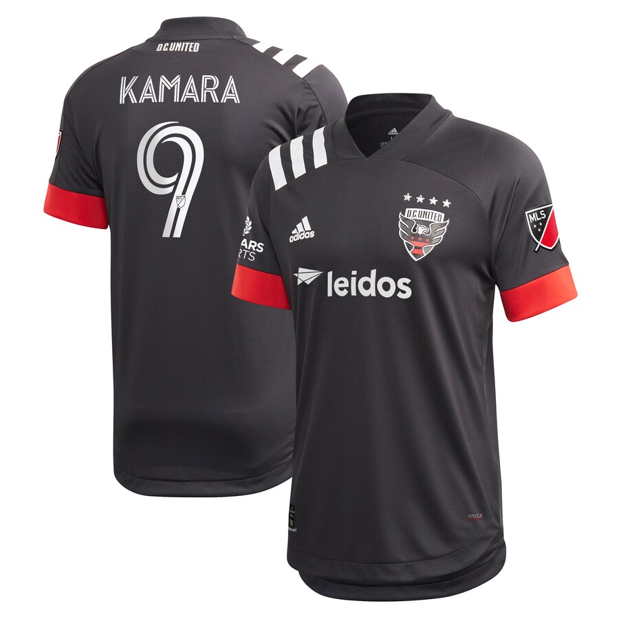 Men's D.C. United Ola Kamara adidas Black 2020 Primary Authentic Jersey