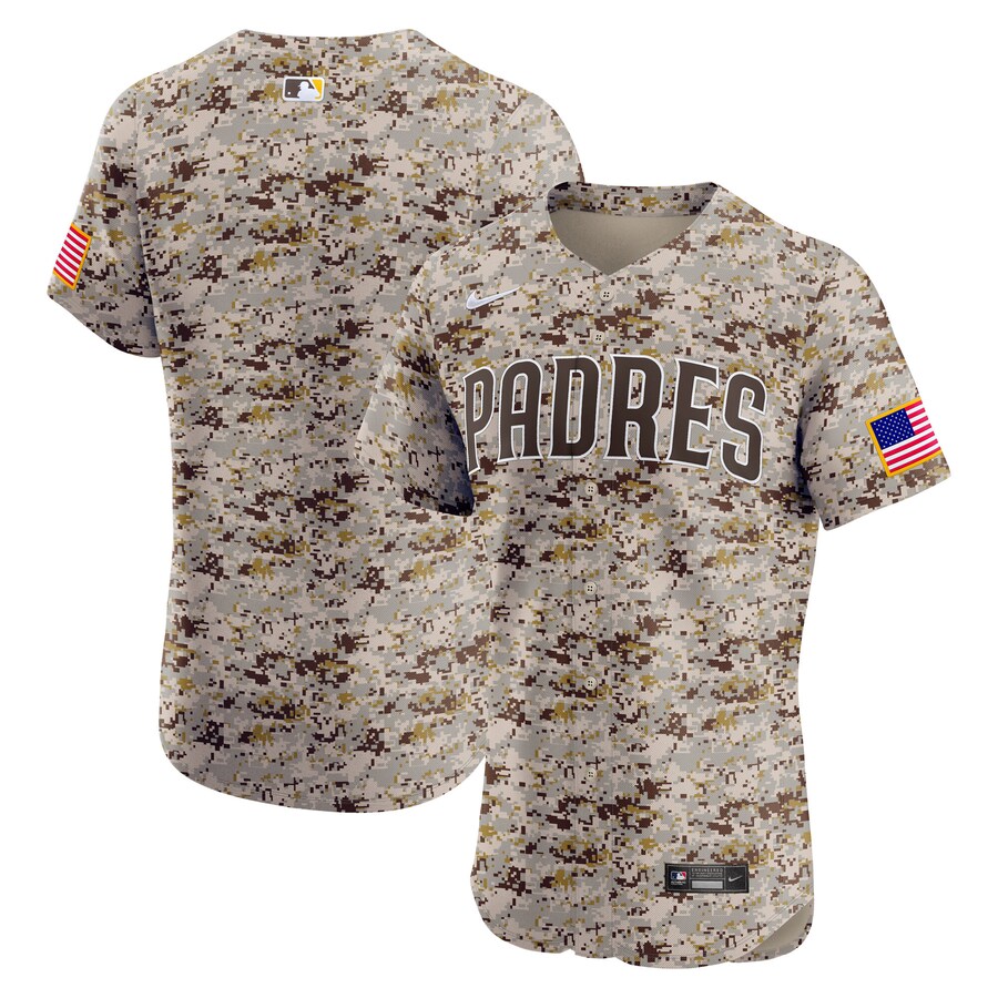 Men's San Diego Padres Nike Camo Alternate 2 Elite Jersey
