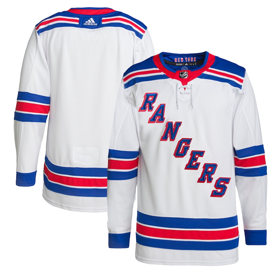 Men's New York Rangers adidas White Away Primegreen Authentic Jersey