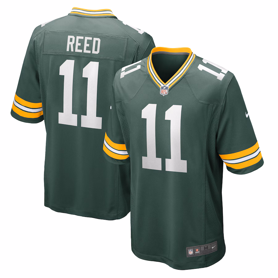 Men's Green Bay Packers Jayden Reed Nike  Green  Game Jersey