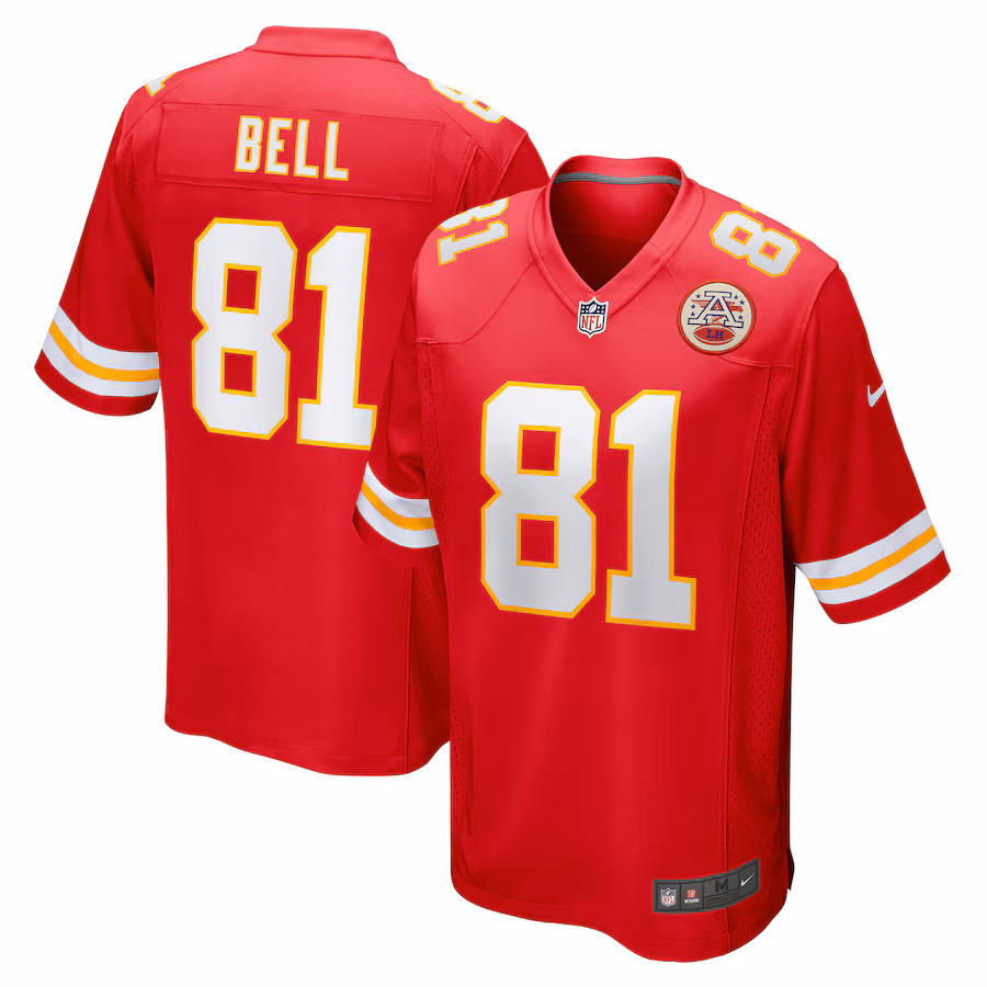 Men's Kansas City Chiefs Blake Bell Nike Red Game Player Jersey