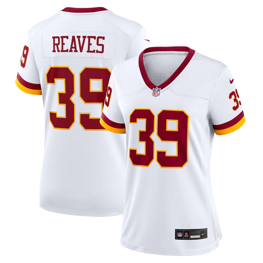 Women's Washington Commanders Jeremy Reaves Nike White Game Super Bowl Era Jersey
