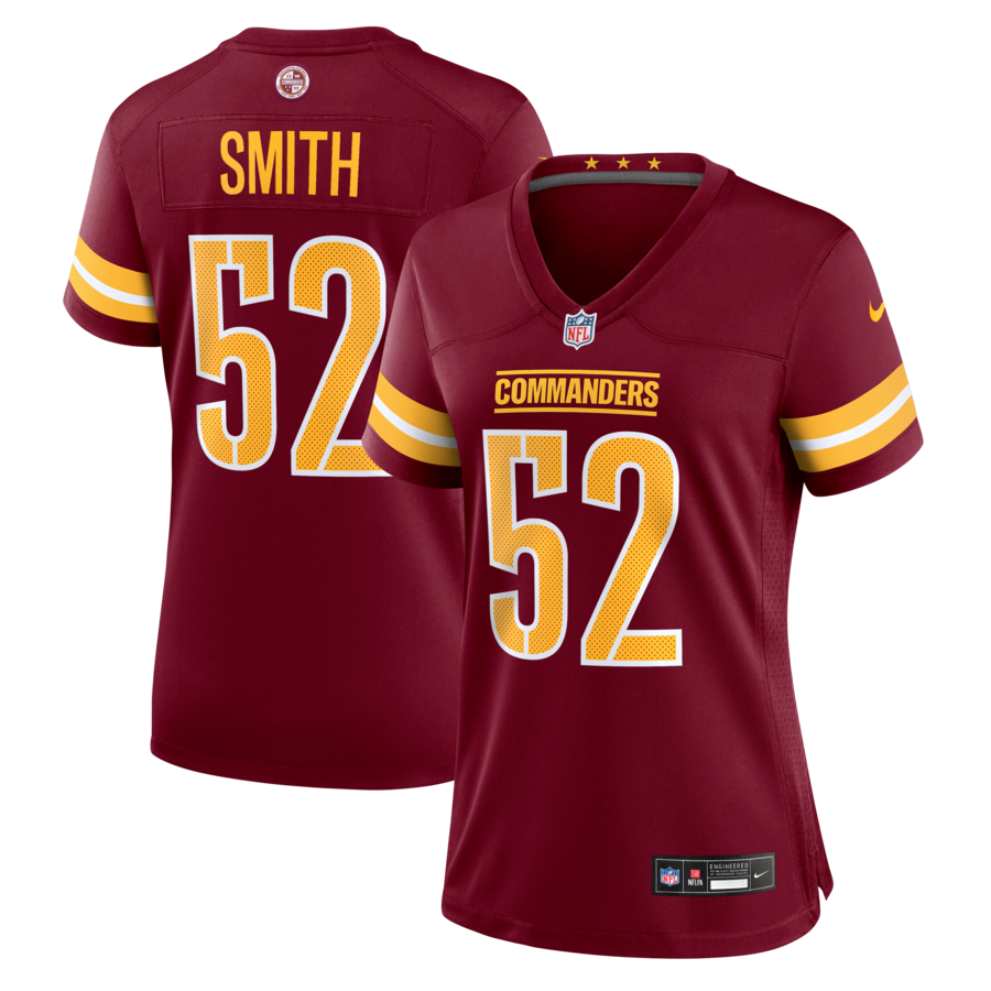 Women's Washington Commanders Preston Smith Nike Burgundy Team Game Jersey