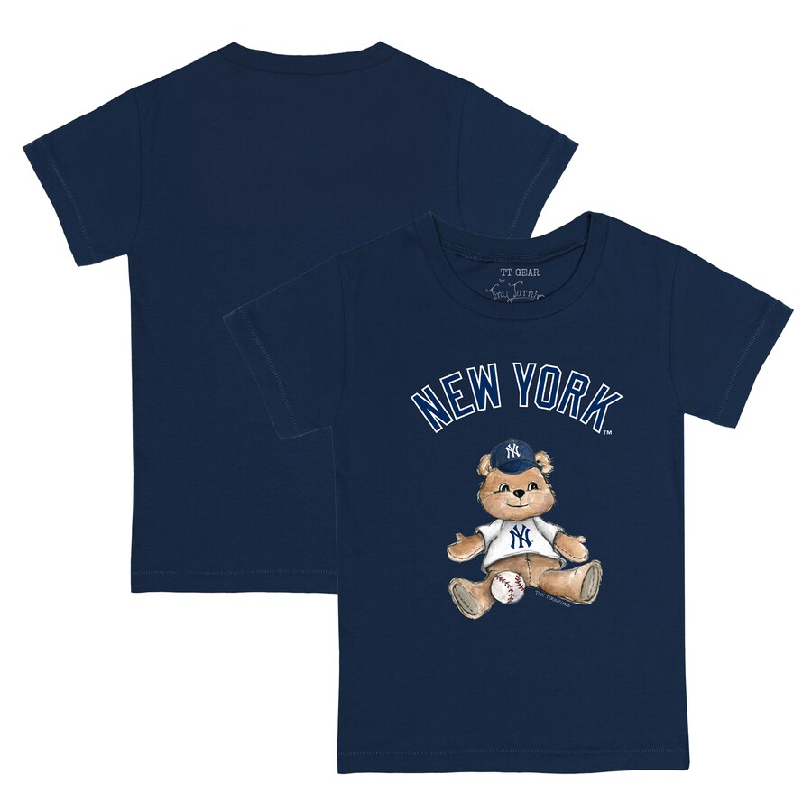 Youth New York Yankees Tiny Turnip Navy Teddy Boy T-Shirt