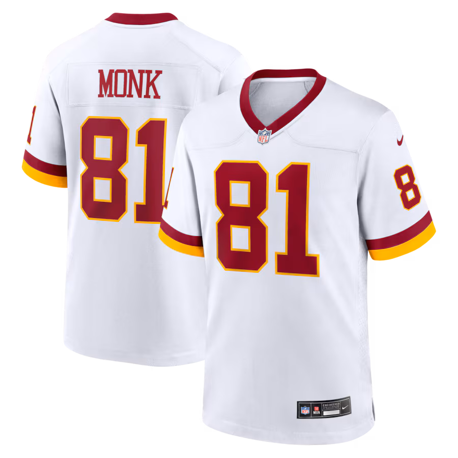Men's Washington Commanders Art Monk Nike White Alternate 2 Super Bowl Era Game Jersey
