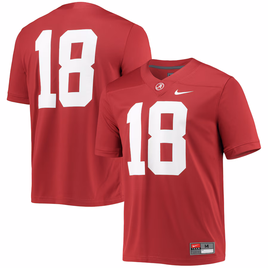 #18 Alabama Crimson Tide Nike Game Jersey - Crimson