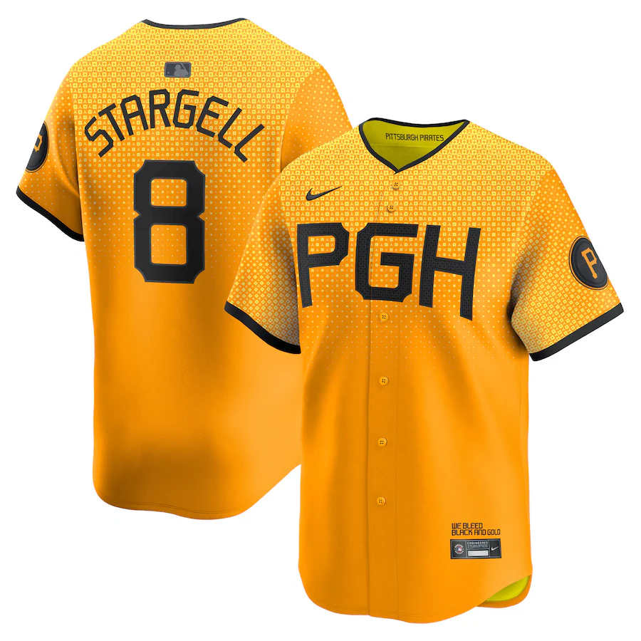 Men's Pittsburgh Pirates Willie Stargell Nike Gold City Connect Limited Player Jersey