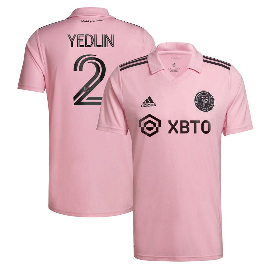 Men's Inter Miami CF DeAndre Yedlin adidas Pink 2022 The Heart Beat Kit Replica Player Jersey