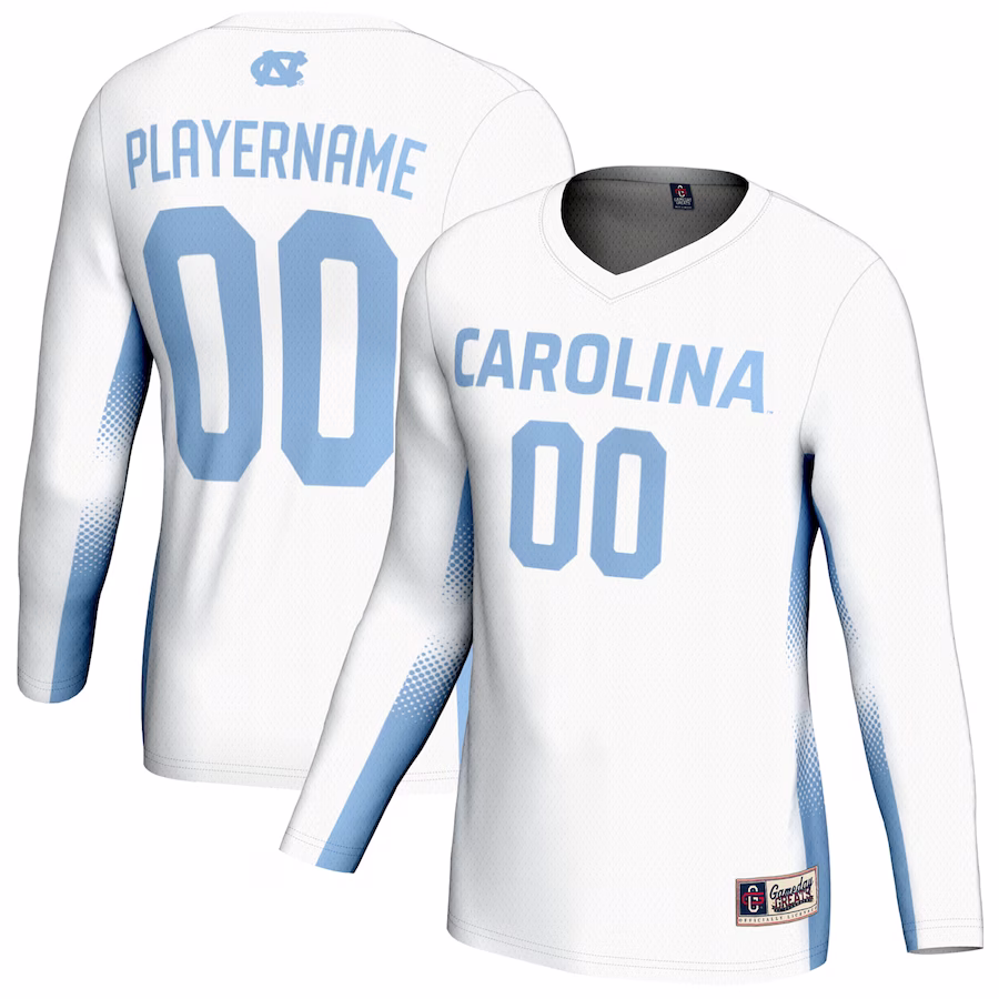 North Carolina Tar Heels GameDay Greats Unisex NIL Pick-A-Player Lightweight Women's Volleyball Jersey - White
