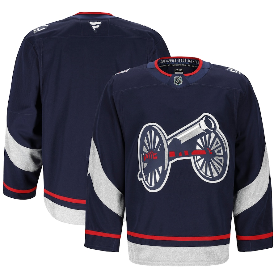 Men's Columbus Blue Jackets Fanatics Navy 2025 NHL Stadium Series Authentic Pro Jersey