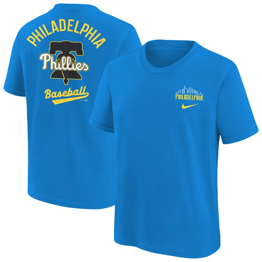 Youth Philadelphia Phillies Nike Blue City Connect T-Shirt