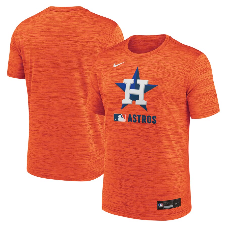 Men's Houston Astros Nike Orange Authentic Collection Velocity Performance Practice T-Shirt
