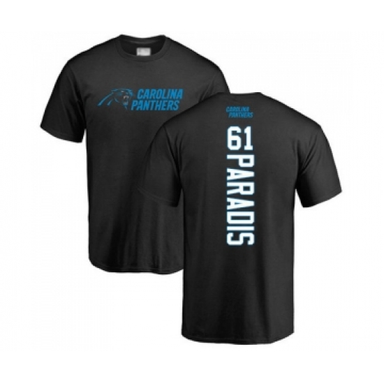 Football Carolina Panthers #61 Matt Paradis Black Backer T-Shirt