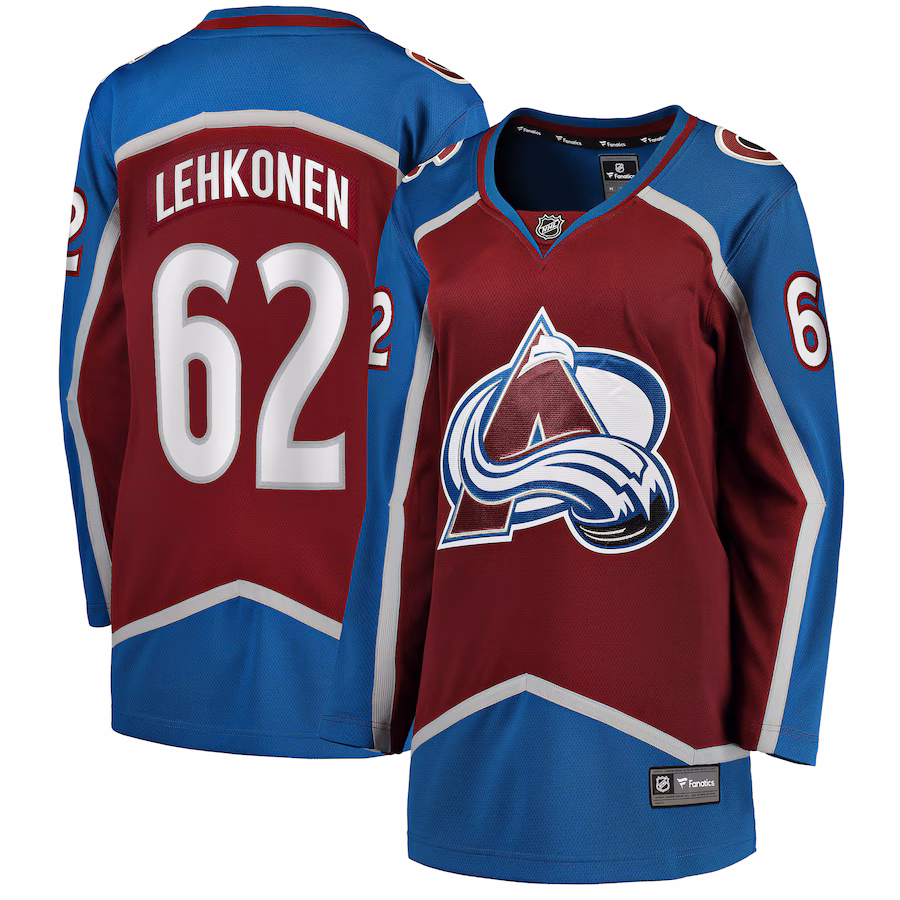 Women's Colorado Avalanche Artturi Lehkonen Fanatics Burgundy Home Breakaway Player Jersey