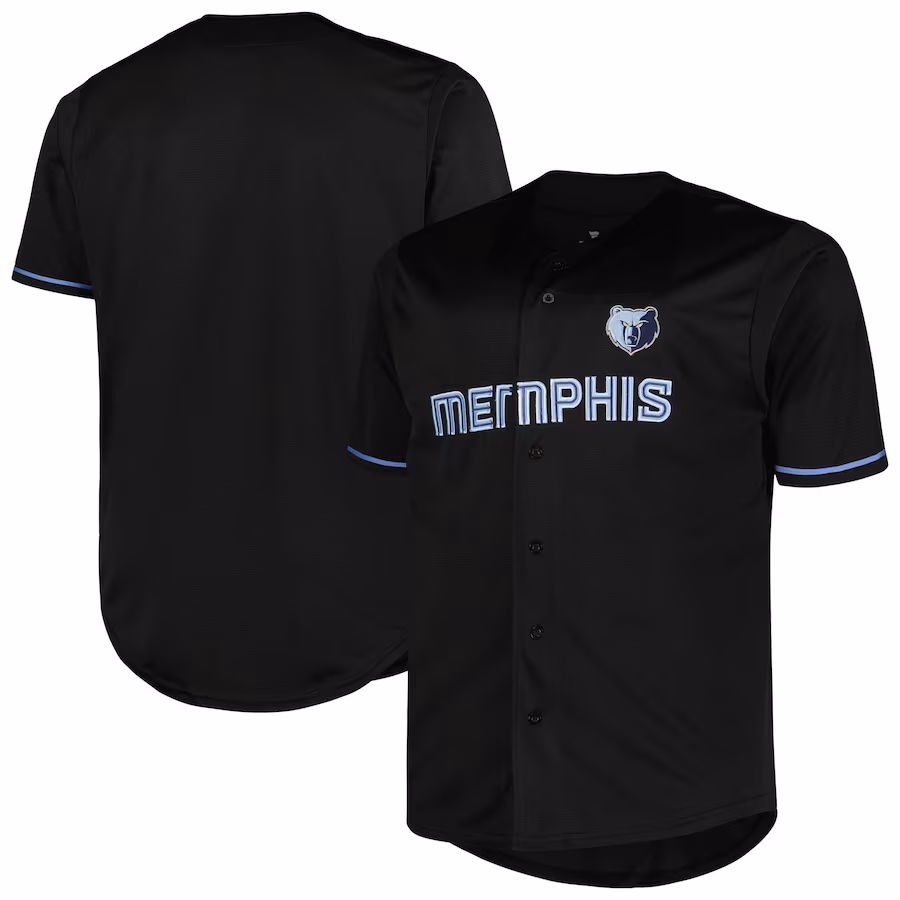 Men's Memphis Grizzlies Profile Black Big & Tall Pop Jersey