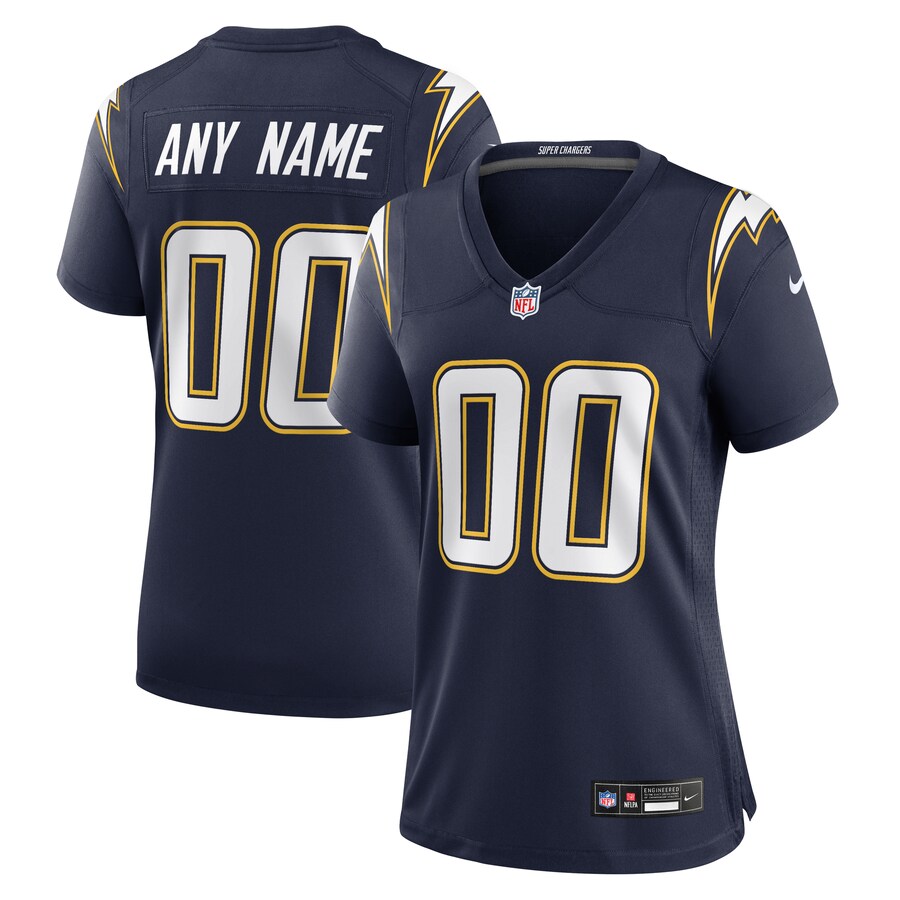 Women's Los Angeles Chargers Nike Navy Alternate Super Chargers Game Custom Jersey