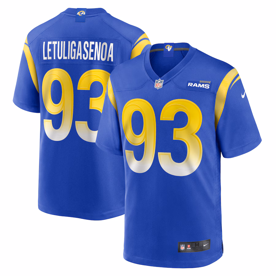 Men's Los Angeles Rams Tuli Letuligasenoa Nike  Royal Game Jersey
